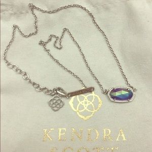Kendra Scott custom silver iri cobalt Elisa